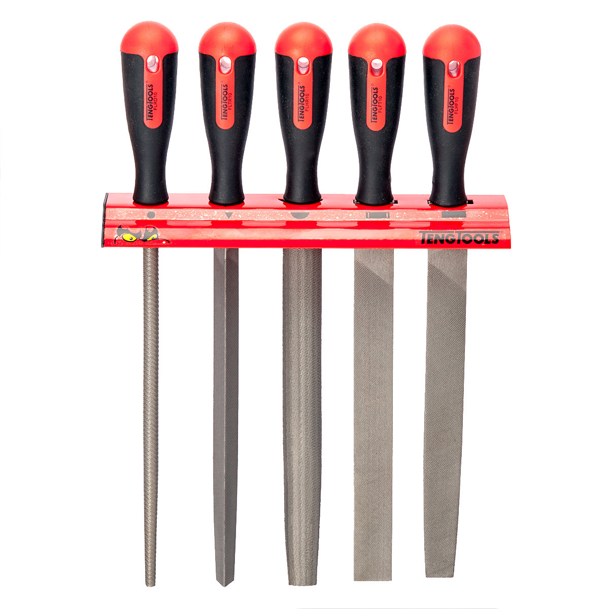 Teng Tools 5 PIECE HAND FILE TOOL SET SQUARE HALF ROUND WITH WALL