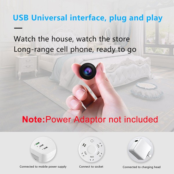 Mini Spy Camera WiFi HD 1080P Hidden IP Night Vision Camcorder Home Security Cam - Image 62