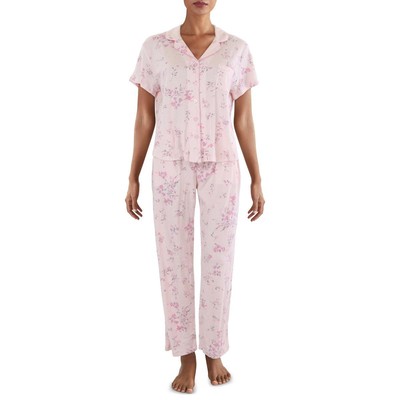 Karen Neuburger Womens Pink 2PC Comfy Pant Set Loungewear Petites PL BHFO 4186