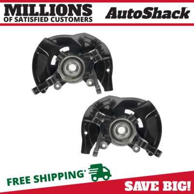 Front Steering Knuckle & Wheel Bearing Hub Assembly Pair 2 for 2011 Kia Optima