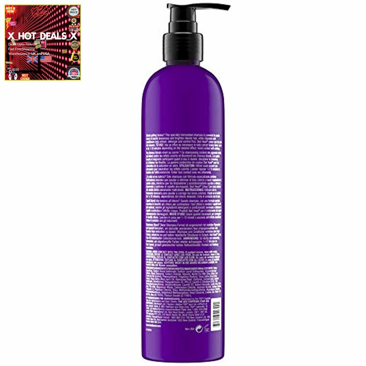 TIGI Bed Head Dumb Blonde Purple Toning Shampoo, 13.5 ...