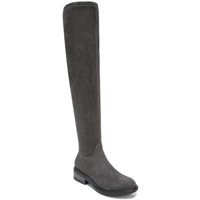 Женские сапоги до колена LifeStride Kennedy серого цвета шириной 7,5 см (C, D, W) BHFO 7157