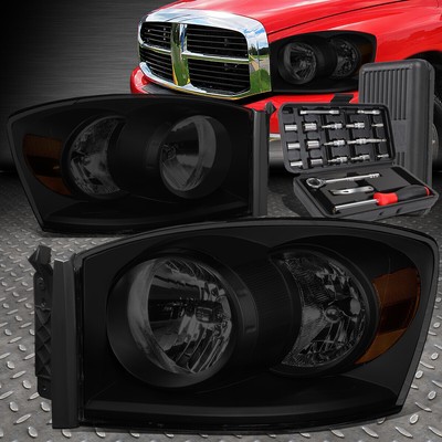 ДЛЯ 06-08 DODGE RAM 1500 2500 3500 ГРУЗОВИК С ТОНИРОВАННОЙ ЯНТАРНОЙ УГЛОВОЙ ФАРОЙ + НАБОР ИНСТРУМЕНТОВ