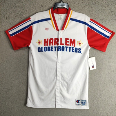 New Harlem Globetrotters Jersey Adult Small Basketball Original Champion Unisex