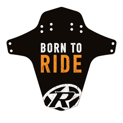 Reverse Mudfender, Born to Ride, Black/Fox-Orange