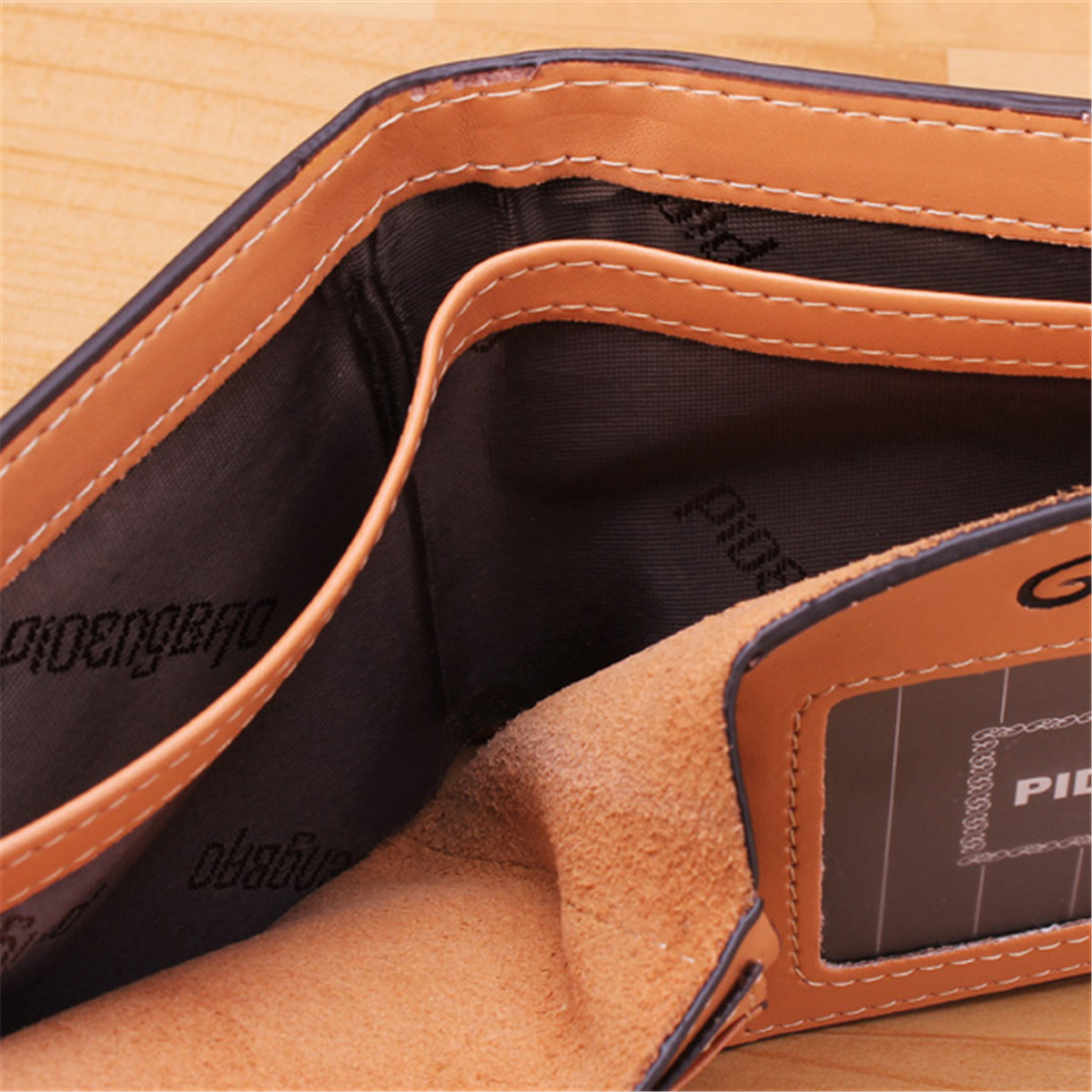 Men's Leather Bifold ID Card Holder Purse Wallet Billfold Handbag Slim Clutch 