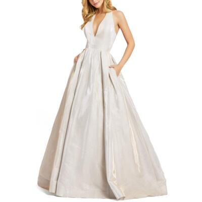 Женское переливающееся длинное вечернее платье Mac Duggal BHFO 4990