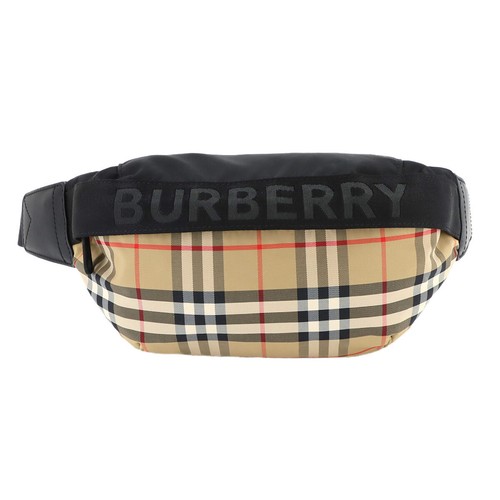 Burberry 8099614X 関税送料込 BURBERRY Vintage Check Crossbody Bag Nylon Leather Beige