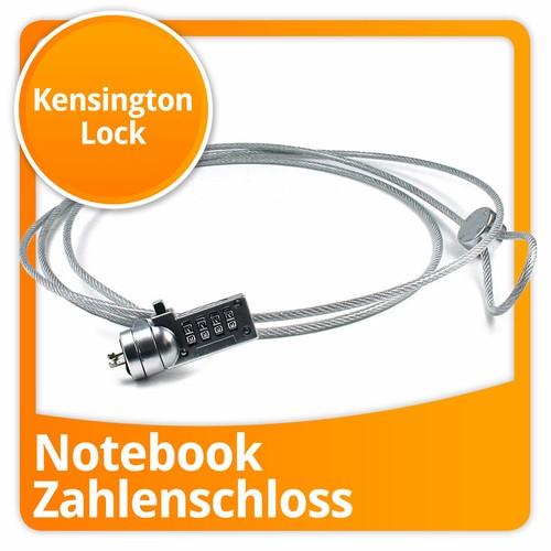 Notebook Schloss Kensington Lock Laptop Zahlenschloss Beamer Sicherheitsschloss