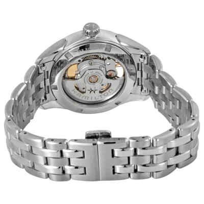 Pre-owned Hamilton Jazzmaster Open Heart Automatic Blue Dial Ladies Watch H32215140