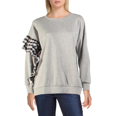 

CQ by CQ Женская клетчатая уютная удобная толстовка Loungewear BHFO 4881, Grey