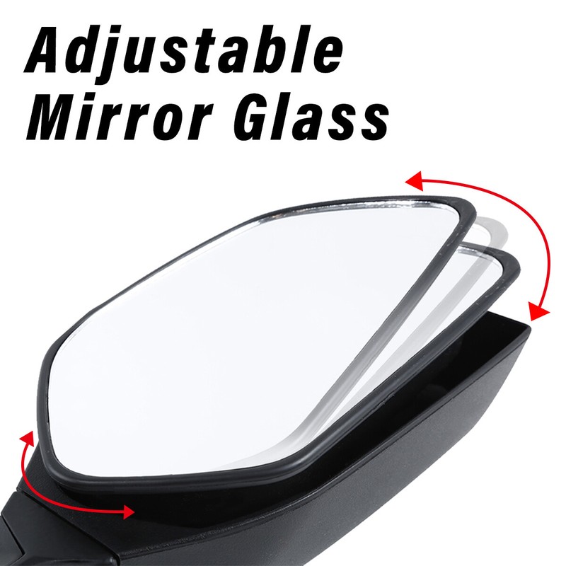 Black Rear View Mirrors Turn Signals Fit For Kawasaki Ninja ZX10R