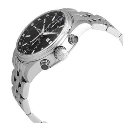 Pre-owned Armand Nicolet Mh2 Chronograph Automatic Black Dial Men's Watch A647a-nr-ma2640a