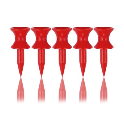 Zivisk Tee Golf Plastica 100 Pezzi Rosso 32mm