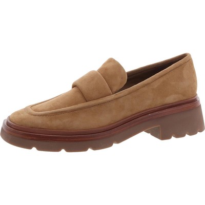Vince Womens Robin Solid Square Toe Slip On Loafers Shoes BHFO 3280