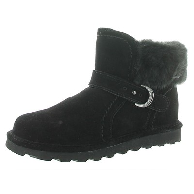 

Женские зимние ботильоны Bearpaw Koko с отделкой из искусственного меха, широкие замшевые ботильоны BHFO 7473, Koko Wide