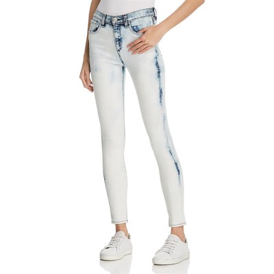 

Rag - Bone Jeans Женские синие джинсы скинни с выцветшим денимом и высокой посадкой  BHFO 0684, Bleach