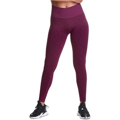 

Женские спортивные леггинсы Champion The Infinity с фиолетовым животным принтом  BHFO 6742, Dark berry