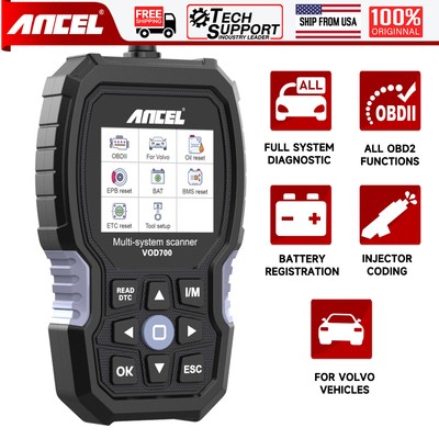 ANCEL VOD700 All System OBD2 Scanner for VOLVO Car Diagnostic Tool EPB TPMS