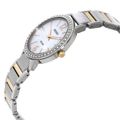 Pre-owned Seiko Classic Lady Eco-drive Mop Dial Ladies Watch Sup469p1