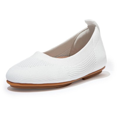 

Женские белые балетки Fitflop Allegro в тон 6,5, средний (B,M) BHFO 7722, Urban white