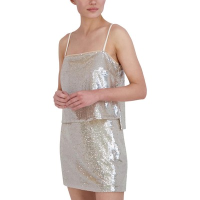 Женский укороченный ночной топ BCBGMAXAZRIA с блестками BHFO 9036