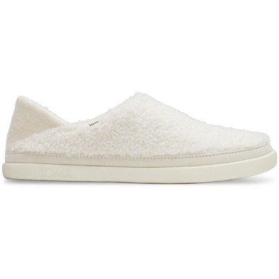 

Женские тапочки без шнурков Toms Ezra White 9 Medium (B,M) BHFO 3985, Natural faux shearling