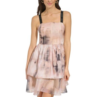 Женское облегающее мини-платье для коктейлей и вечеринок DKNY BHFO 6932