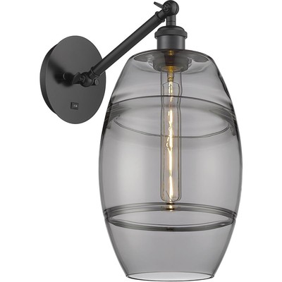 Innovations Lighting 317-1W-BK-G557-8SM Ballston Vaz Wall Sconce Matte Black