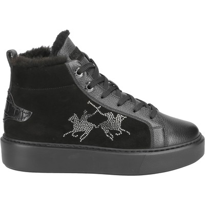 LA MARTINA LA MARTINA BOOTS LFW212.513.434M, RAULEDER, SCHWARZ, DAMEN