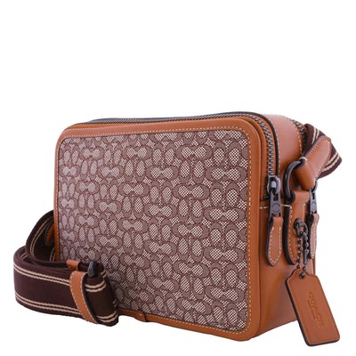 Pre-owned Coach Charter 24 Micro Shoulder Cm383 Urc In Cocoa/burnished Amber