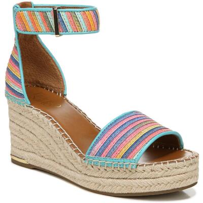 

Женские сандалии на платформе Franco Sarto Clemens синие 10 средние (B,M) BHFO 5055, Stripe multi