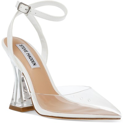 

Женские туфли на блочном каблуке Steve Madden с ремешком на щиколотке Zelie, размер 6, средний (B,M), BHFO 3349, Ясный