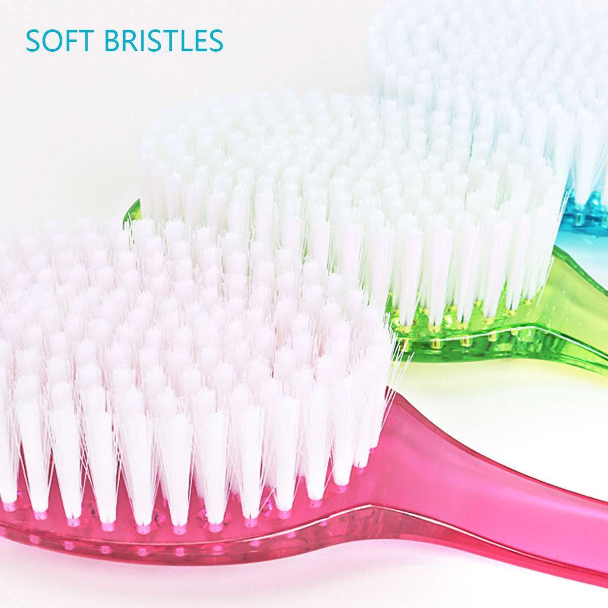 Long Handle Shower Brush - Self Back Scrubber Body Exfoliator for Bath Brushes