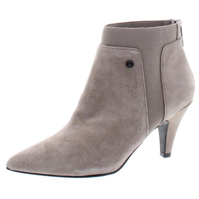 

Женские замшевые ботильоны Bandolino Bari Taupe 7 Medium (B,M) BHFO 6482, Taupe suede