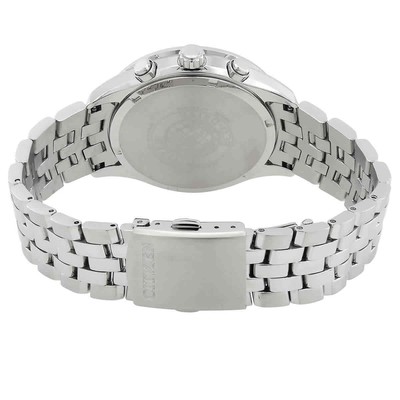 Pre-owned Citizen Eco-drive Chronograph Blue Dial Men's Watch At2140-55l