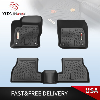 3D Mold Floor Mats for 2012-2018 Ford Focus Waterproof 1st & 2nd Row 3PCS Liners