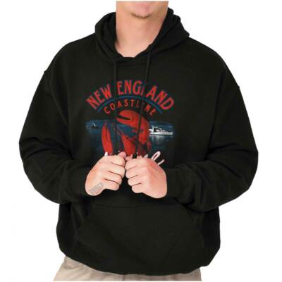 New England Coastline Maine Lobster ME Gift Hoodie Hooded Sweatshirt Men Women