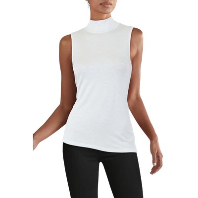 

Jones New York Женская белая трикотажная рубашка с воротником-стойкой безрукавка  BHFO 1911, Nyc white