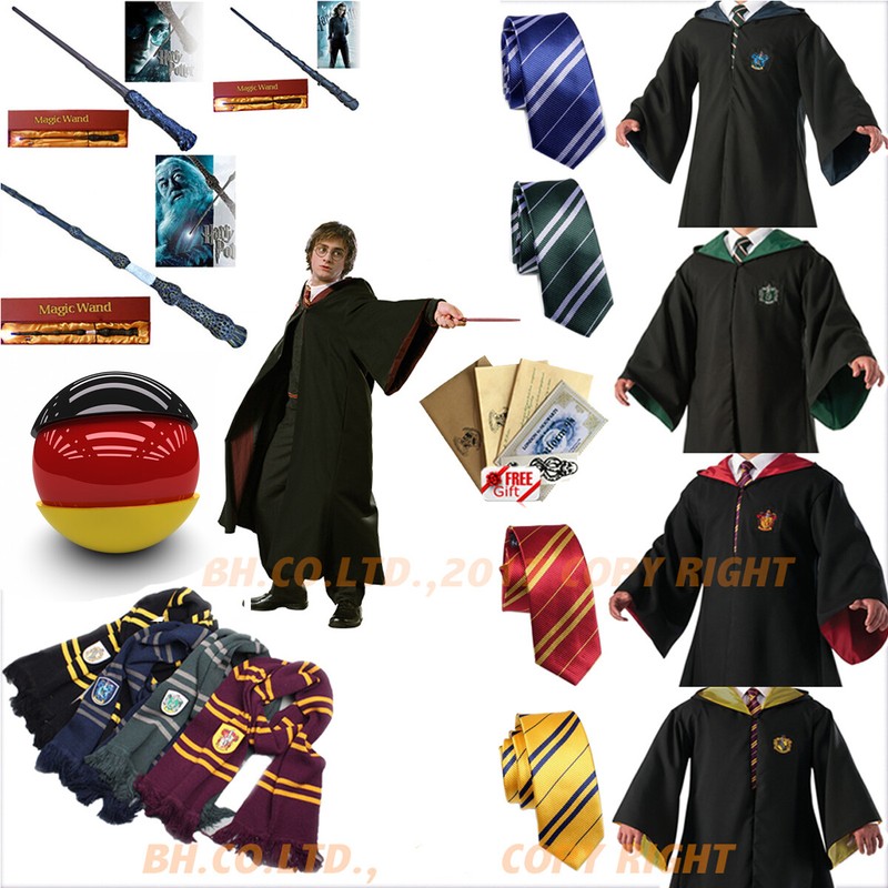 Harry Potter Kostüm Umhang Schal Krawatte Gryffindor Halloween Karneval DE