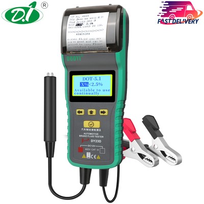 LCD Auto Brake Fluid Tester With Printer Brake Oil Analyzer For DOT3 DOT4 DOT5.1
