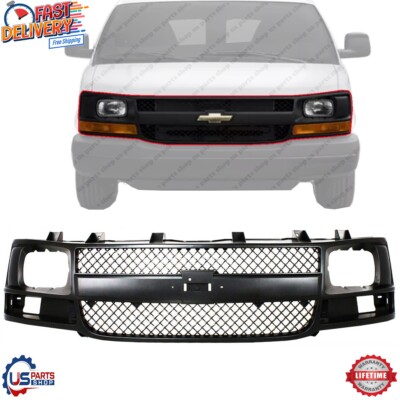 New Front Grill Grille Assembly Fits 2003-2017 Chevrolet Express 1500 2500 3500