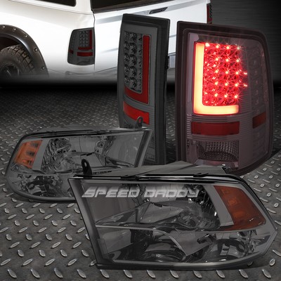 ЗАКОПЧЕННАЯ ЧЕТЫРЕХУГОЛЬНАЯ БОКОВАЯ ФАРА ЯНТАРНОГО ЦВЕТА + 3D-КРАСНЫЙ СВЕТОДИОДНЫЙ ЗАДНИЙ ФОНАРЬ С Г-ОБРАЗНОЙ ПЛАНКОЙ НА 10-17 ОЗУ