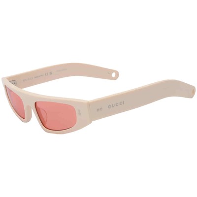 Pre-owned Gucci Red Browline Ladies Sunglasses Gg1634s 005 51 Gg1634s 005 51