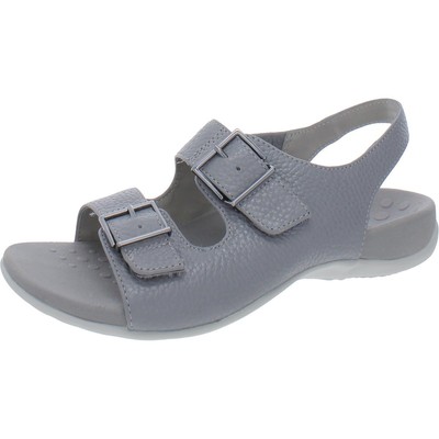 Женские спортивные босоножки Vionic из серой кожи Albie 9 Medium (B,M) BHFO 9997