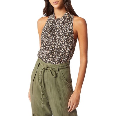 

Joie Womens Brown Silk Twist Front Top Blouse Shirt  BHFO 8738, Espresso multi