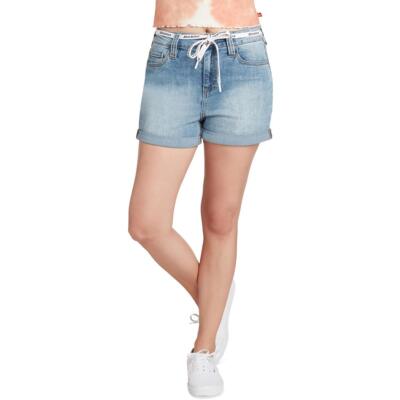 

Женские короткие джинсовые шорты Dickies с манжетами и высокой посадкой BHFO 0877, Bleach wash, J6028SDBD1898B