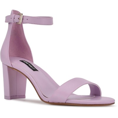 

Туфли Nine West Womens Pruce с мягкой стелькой до щиколотки с открытым носком на каблуке BHFO 9264, Light purple, Pruce
