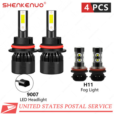 For Nissan Frontier 2005-2018 4X High+Low Beam LED Headlight Fog Light Bulbs Kit