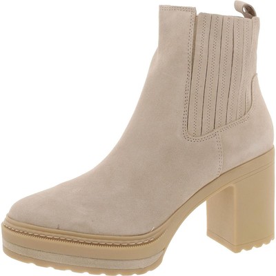 Женские замшевые ботильоны Steve Madden Lenny бежевого цвета, размер 11, средний (B,M), BHFO 0959